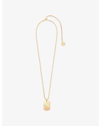 Maje - Zodiac-Plaque Metal Necklace - Lyst