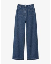 OMNES - Orielle Cropped Cotton Denim Jeans - Lyst