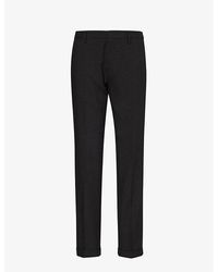 Paul Smith - Brand-tab Slim-fit Straight-leg Stretch-cotton Trousers - Lyst