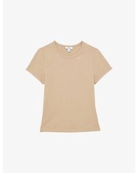 Reiss - Jolie Slim-Fit Cotton-Jersey T-Shirt - Lyst