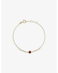 Astley Clarke - Interstellar Solitaire 14Ct- And 0.165Ct Lab-Grown Diamond And Ruby Bracelet - Lyst