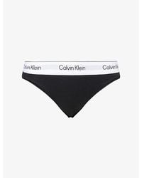 Calvin Klein - Icon Bikini Cotton-Modal Jersey Briefs - Lyst