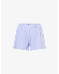 THE NAP CO - Pointelle Cotton-Jersey Shorts - Lyst