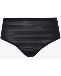 Chantelle - Soft Stretch Striped Stretch-woven Thong - Lyst