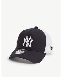 KTZ - New York Yankees Cotton And Mesh Trucker Cap - Lyst
