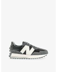 New Balance - 327 Suede And Leather Trainers - Lyst