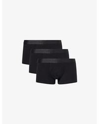 Sunspel - Branded-Waistband 3-Pack Stretch-Cotton Trunks - Lyst
