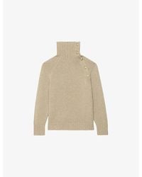 Zadig & Voltaire - Mora Funnel-Neck Cashmere Jumper - Lyst