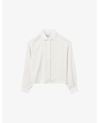 Claudie Pierlot - Long-Sleeved Buttoned-Collar Woven Shirt - Lyst