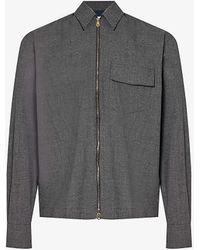 Paul Smith - Long-sleeved Flap-pocket Wool Overshirt X - Lyst