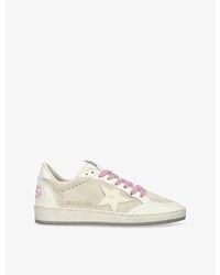 Golden Goose - Ball Star Low-Top Suede Leather Trainers - Lyst