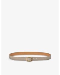 Loewe - Rounded-Buckle Leather Belt - Lyst