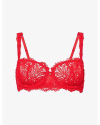 Savage x Fenty - Romantic Corded Lace Unlined Balconette Bra - Lyst