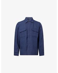 Sunspel - Regular-Fit Pointed-Collar Linen Overshirt - Lyst