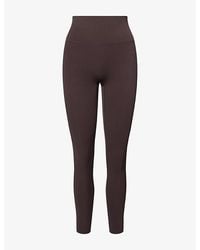 ADANOLA - Low Rise Fold Over Yoga Leggings - Lyst