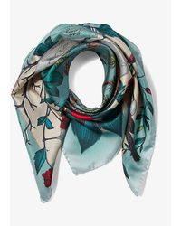 Aspinal of London - Robin Graphic-print Silk Scarf - Lyst
