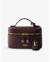 Prada - Mini Leather Vanity Bag - Lyst
