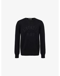 Givenchy - Logo-Embroidered Crewneck Knitted Cotton Jumper - Lyst
