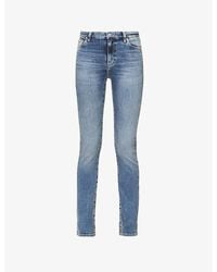 AG Jeans - Mari High-rise Straight-leg Stretch-denim Jeans - Lyst