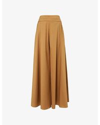 Palmer//Harding - Clarity Wide-Leg Cotton-Blend Trousers - Lyst