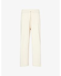 Moncler - Brand-Patch Straight-Leg Wool And Cashmere Jogging Bottoms - Lyst