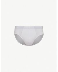 Hanro - Basic Slim-Fit Cotton Briefs Xxl - Lyst