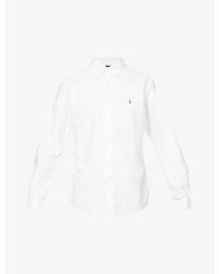 Polo Ralph Lauren - Long-Sleeved Button-Down Custom-Fit Cotton Oxford Shirt - Lyst