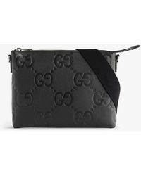 Gucci - Logo-embossed Leather Cross-body Bag - Lyst