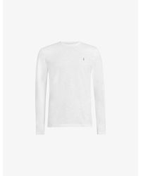 AllSaints - Brace Embroidered-Appliqué Cotton T-Shirt - Lyst
