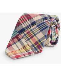 Polo Ralph Lauren - Patchwork-pattern Wide-blade Cotton Tie - Lyst