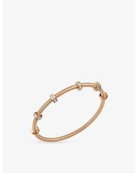 Cartier - Écrou De 18Ct Rose- And Diamond Bracelet - Lyst