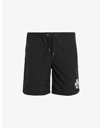 AllSaints - Orlando Graphic-Print Slim-Fit Woven Swim Shorts - Lyst