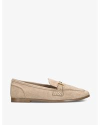 KG by Kurt Geiger - Madeline Horse Bit Chain Suede Loafers - Lyst