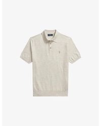 Polo Ralph Lauren - Logo-Embroidered Custom-Fit Knitted Cotton Polo Shirt - Lyst