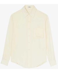 Sandro - Patch-pocket Relaxed-fit Woven Shirt X - Lyst