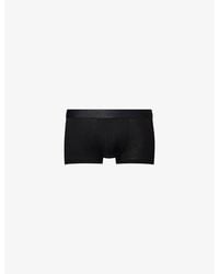 Sunspel - Branded Mid-Rise Stretch-Woven Trunks - Lyst
