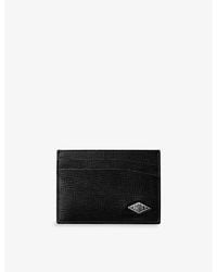 Cartier - Losange Double Leather And Palladium Card Holder - Lyst