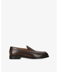 Tod's - Branded Leather Loafers - Lyst