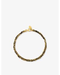 La Maison Du Couturier - Assya Panama 18Ct-Plated Sterling- And Silk Friendship Bracelet - Lyst