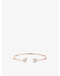 Messika - My Twin 18Ct And 0.35Ct Diamond Flexi Bangle - Lyst