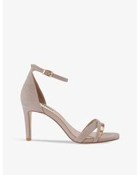 Dune - Madrina Crossover-strap Woven Heeled Sandals - Lyst