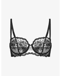 Simone Perele - Intrigue Underwired Half-Cup Lace Bra - Lyst