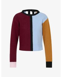 Marni - Colour-Block Cashmere Knit Jumper - Lyst
