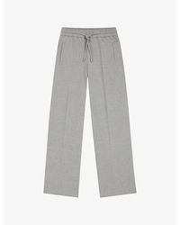 BOSS - Oversized-Fit Wide-Leg Stretch-Twill Trousers - Lyst