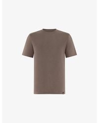 BOGGI - Crewneck Stretch Pima Cotton T-Shirt - Lyst