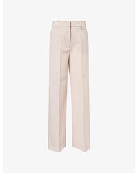 Weekend by Maxmara - Visivo Straight-Leg Wool Trousers - Lyst