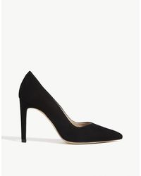 Sandro Pointed-toe Suede Courts - Black