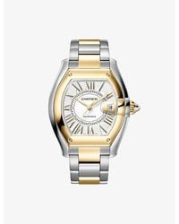 Cartier - Roadster Large 18Ct And Steel Automatic Watch 38.8Mm - Lyst