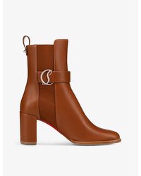 Christian Louboutin - Cl Logo-plaque 70 Leather Chelsea Boots - Lyst