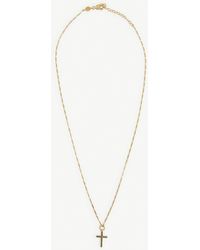 Missoma Fused 18ct Yellow Gold-plated Vermeil Sterling Silver And Black Spinel Necklace - Metallic